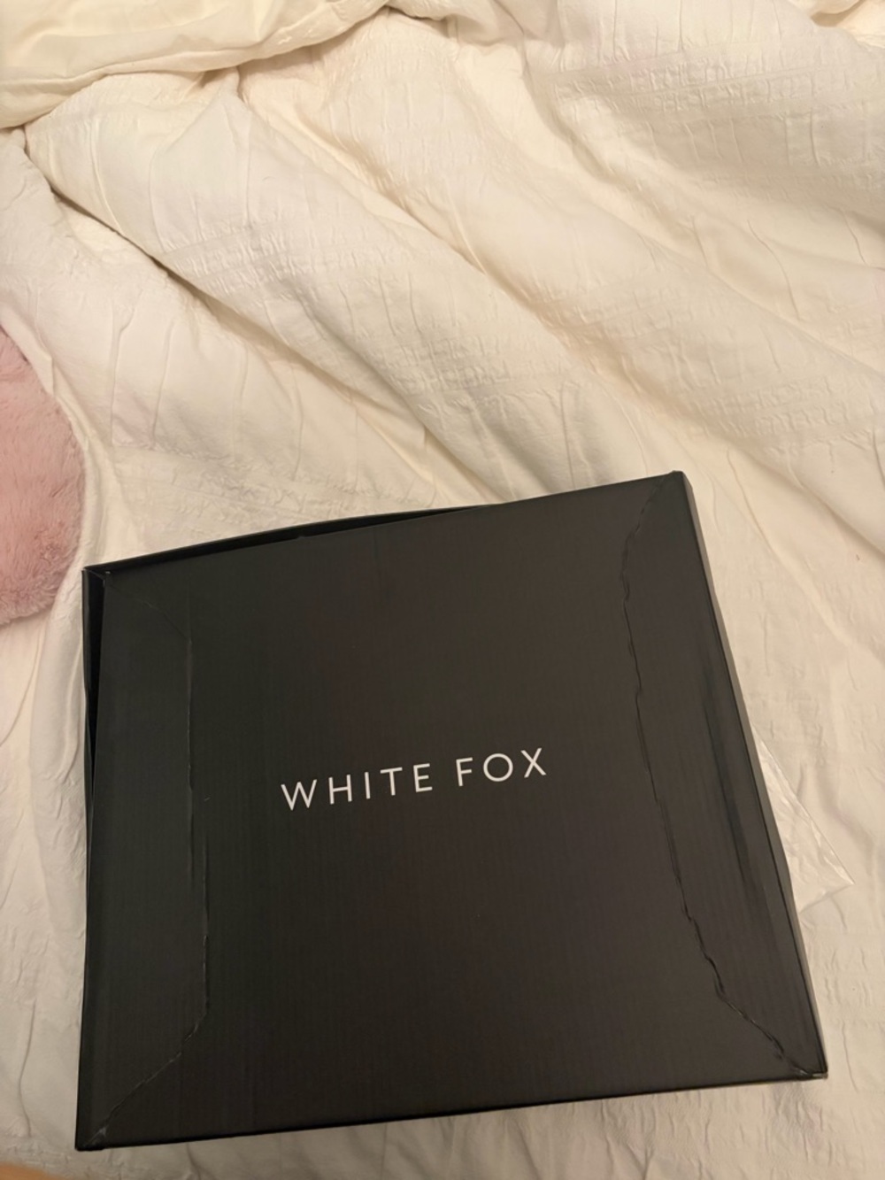 White Fox Boutique Black Pointed Toe Knee-High Heeled Boots - Picture 2 of 7